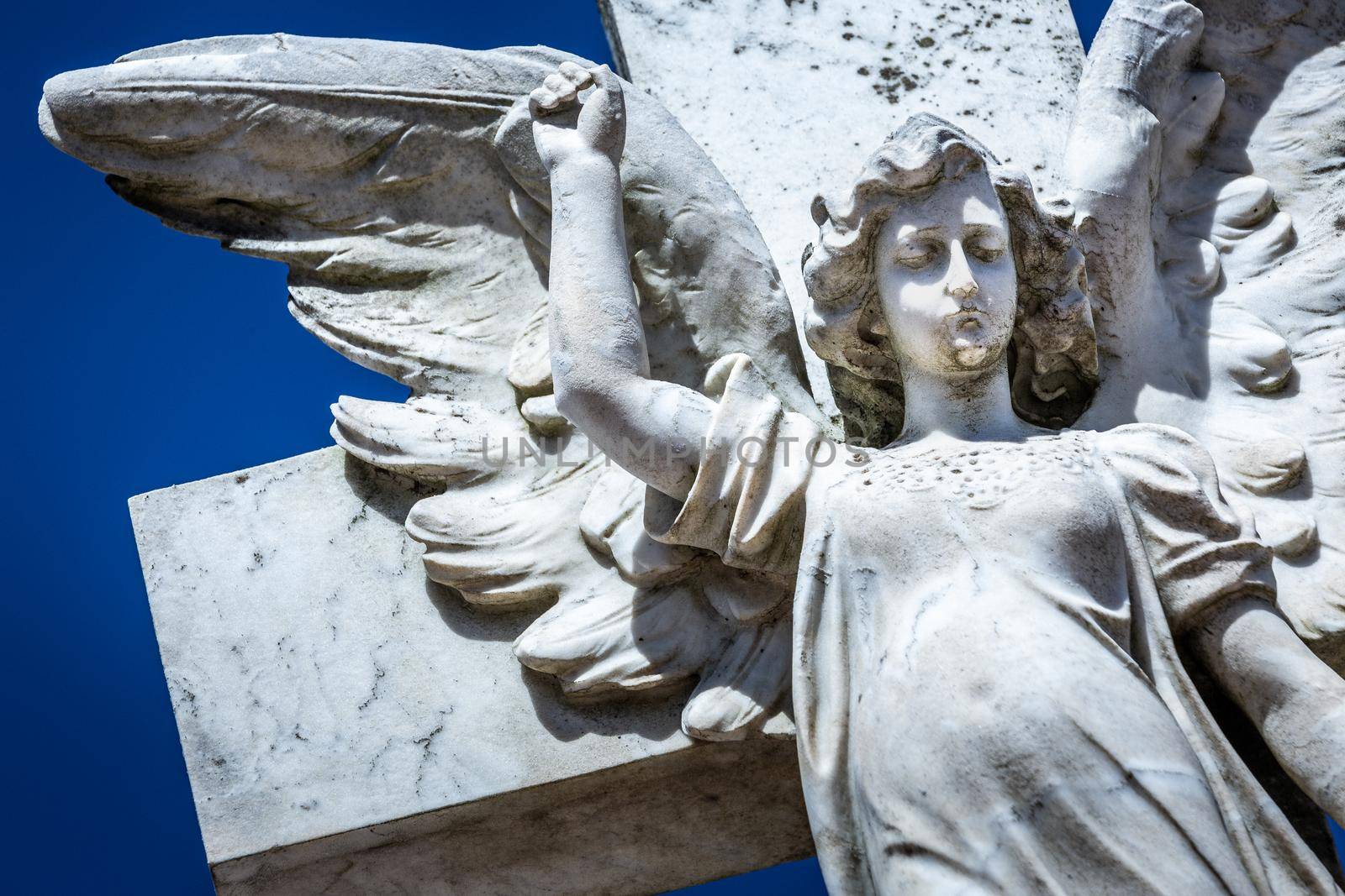 Seraphim angel praying for forgiveness and hope of better days to come