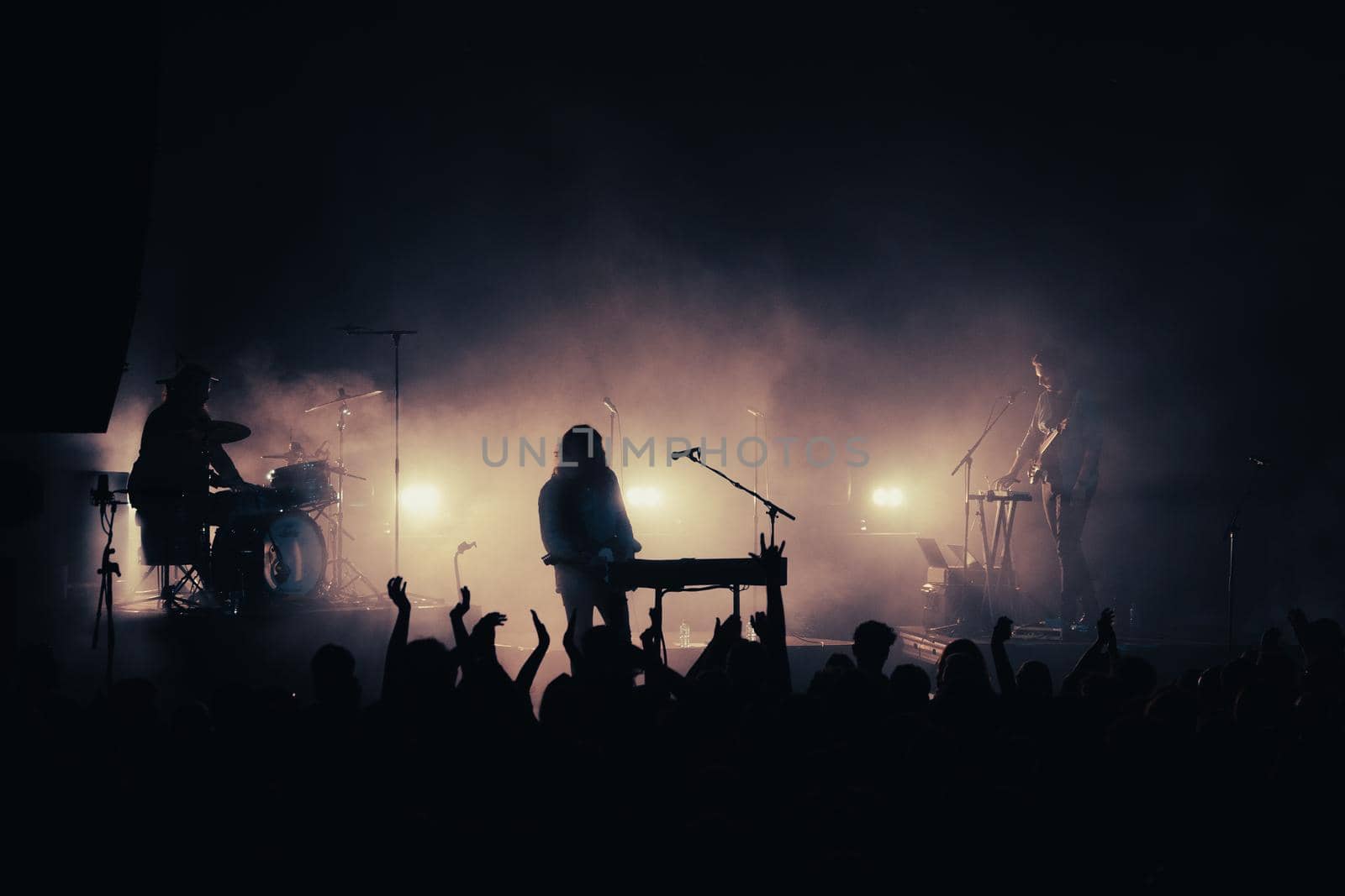 Music fans attend a concert in Melbourne, Victoria, Australia