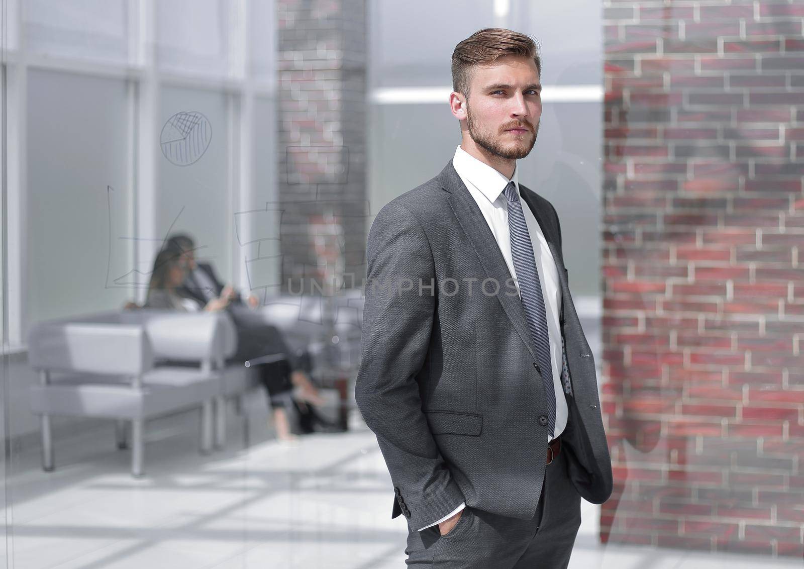 portrait of a successful business man by asdf