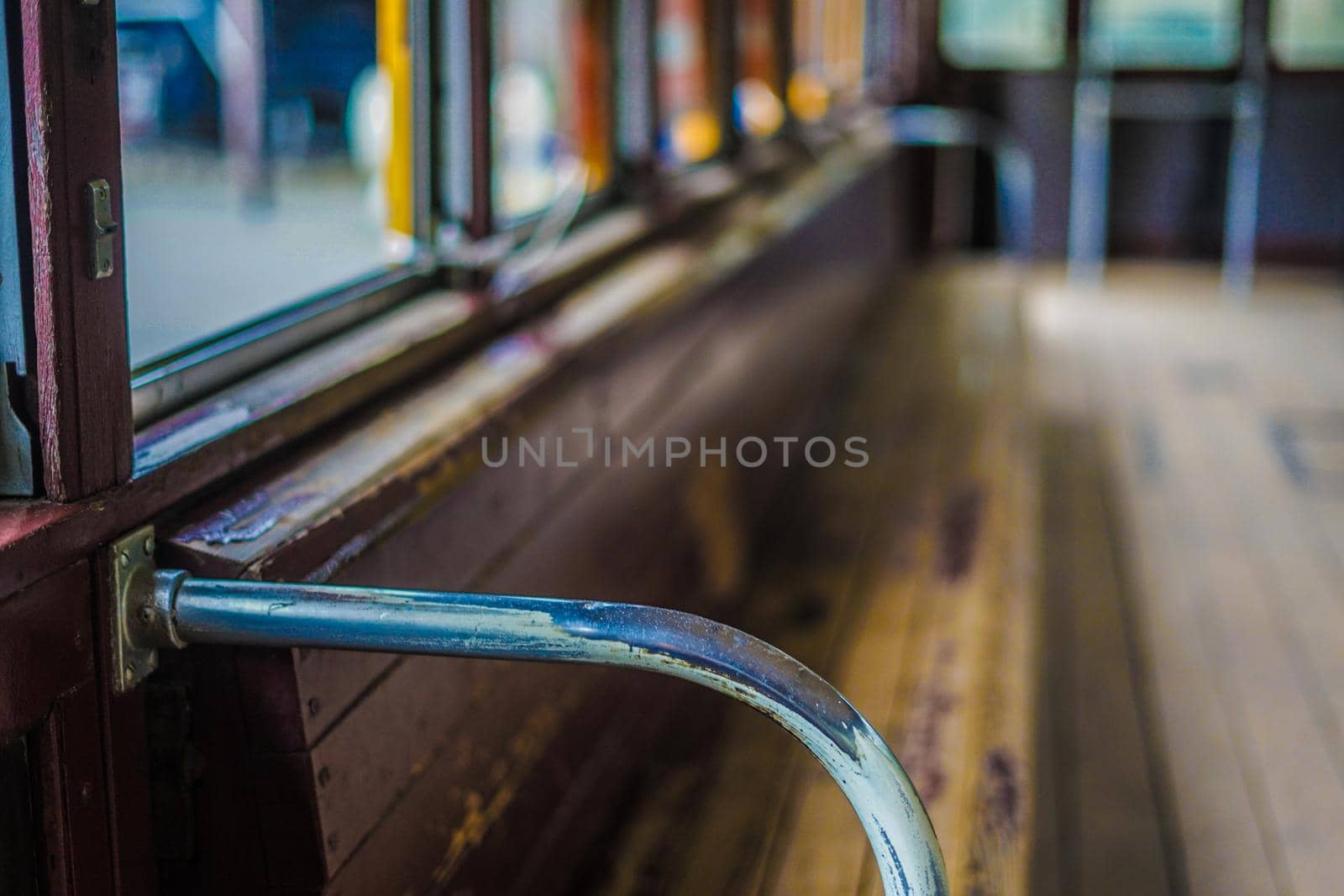 Old vehicle of Toden Arakawa Line. Shooting Location: Tokyo metropolitan area