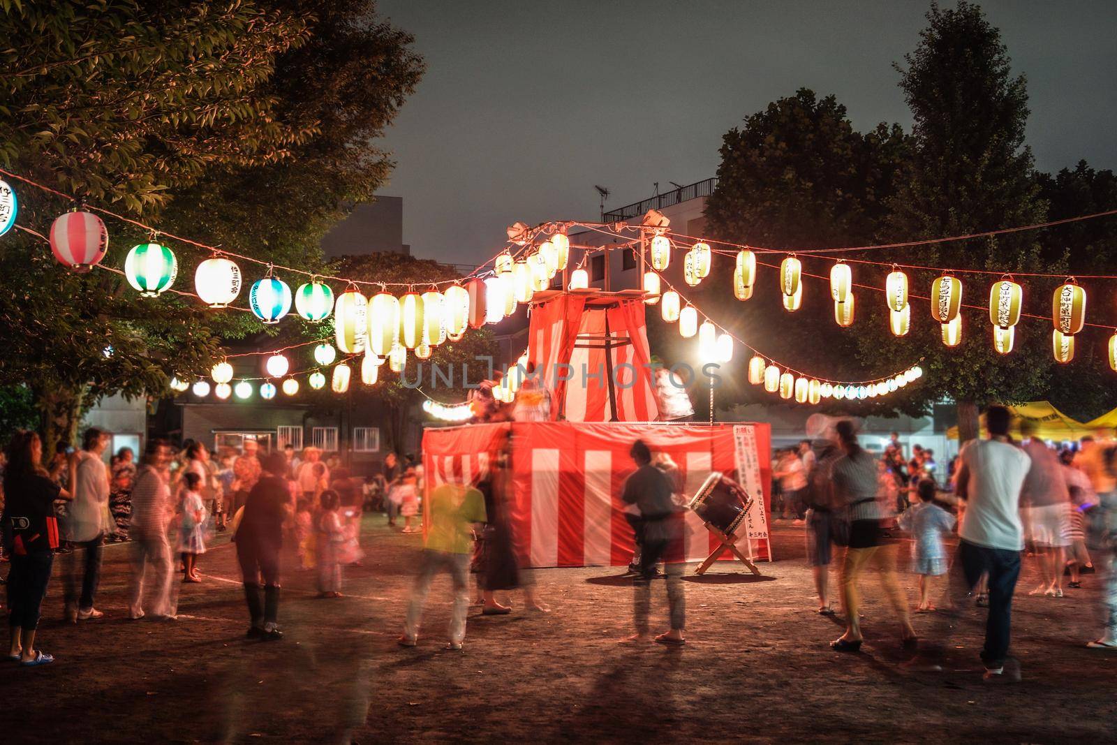 Summer Festival Bon Dance Image. Shooting Location: Yokohama-city kanagawa prefecture