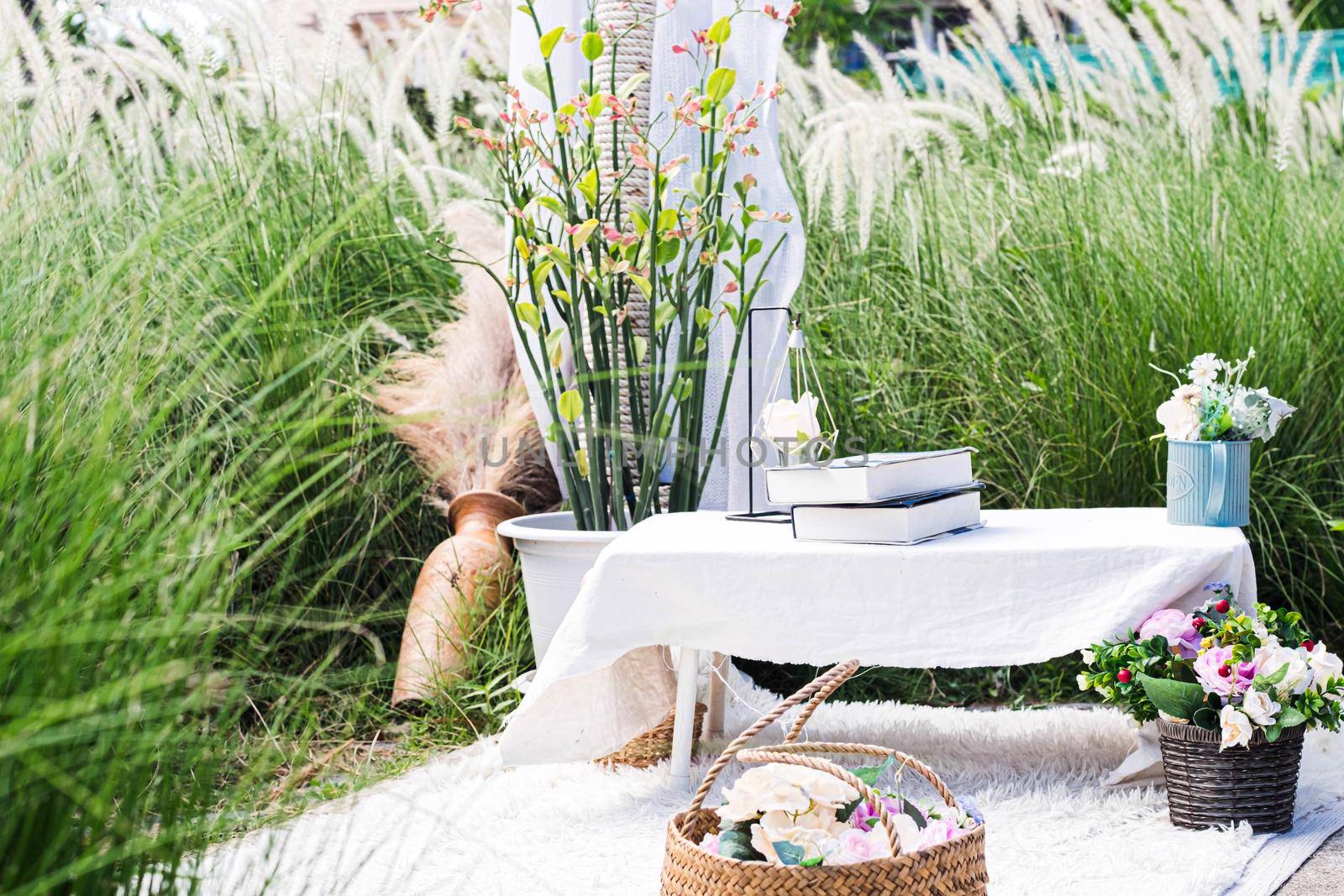 inspiration picnic outdoors, with the dinner table and Picnic setting by Petrichor