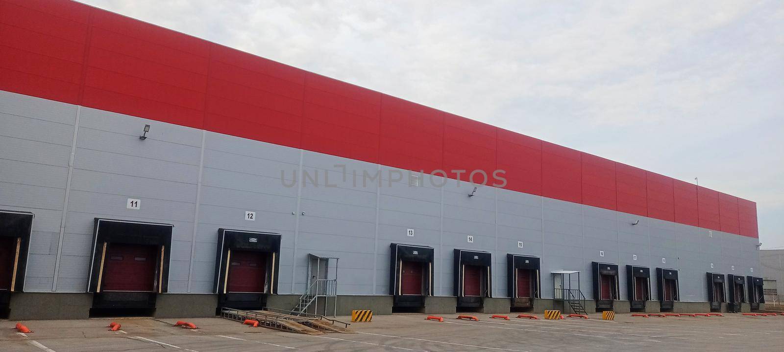 Warehouse complex. Logistic complex for storage and transportation of goods. by Verrone