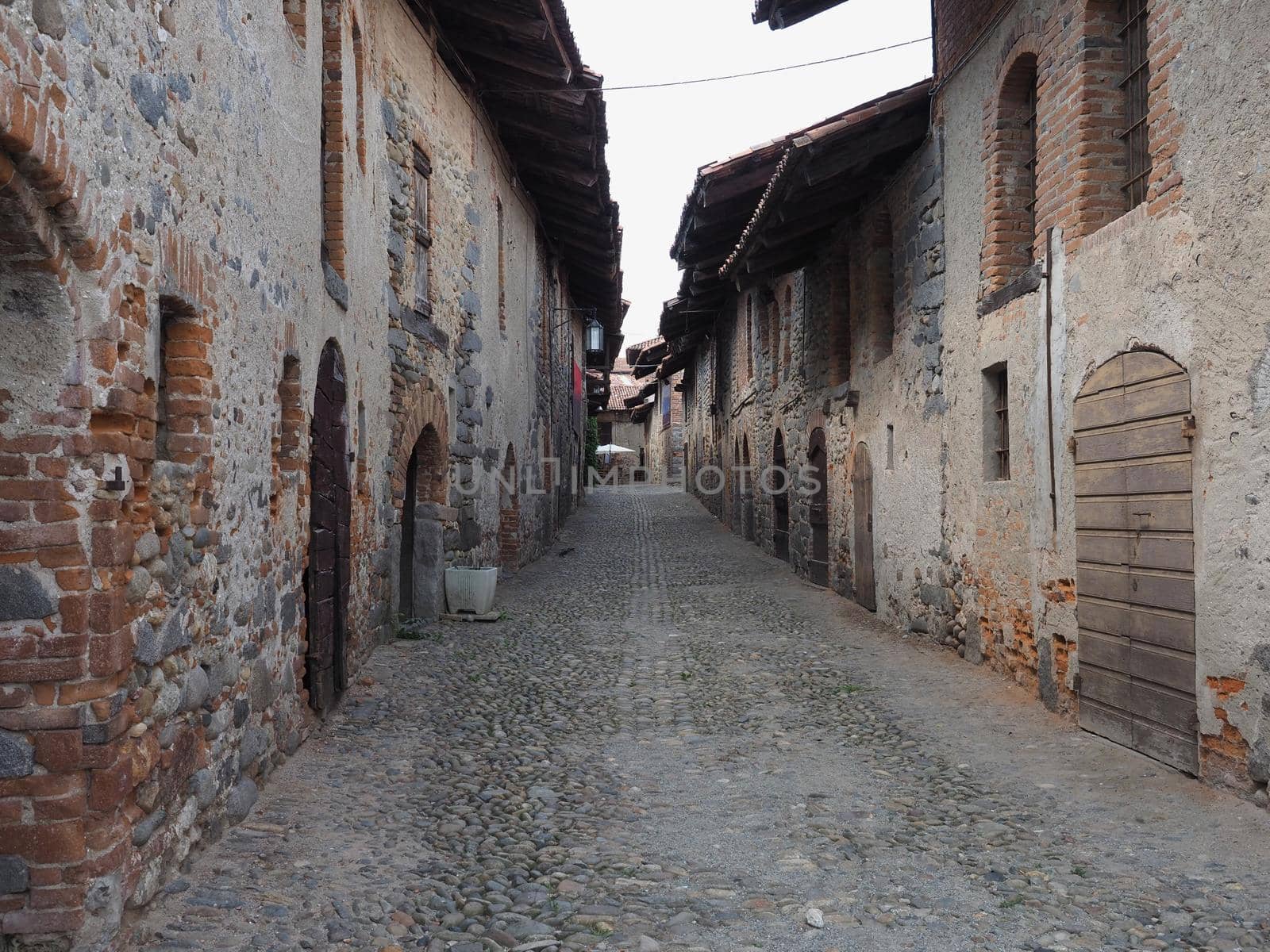 Ricetto fortified medieval village in Candelo, Italy