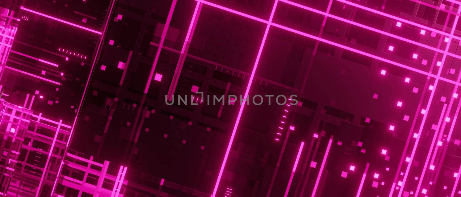 Abstract Trendy Techy Sci-fi Style Futuristic Facility Space Age External Panel Surface Purple Abstract Background Different Concepts 3D Illustration by yay_lmrb