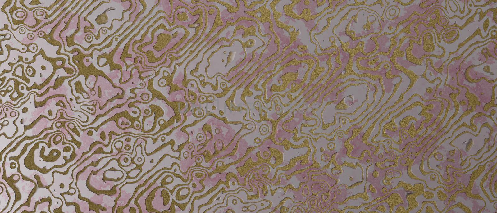 Abstract unique pink gold banner background by yay_lmrb