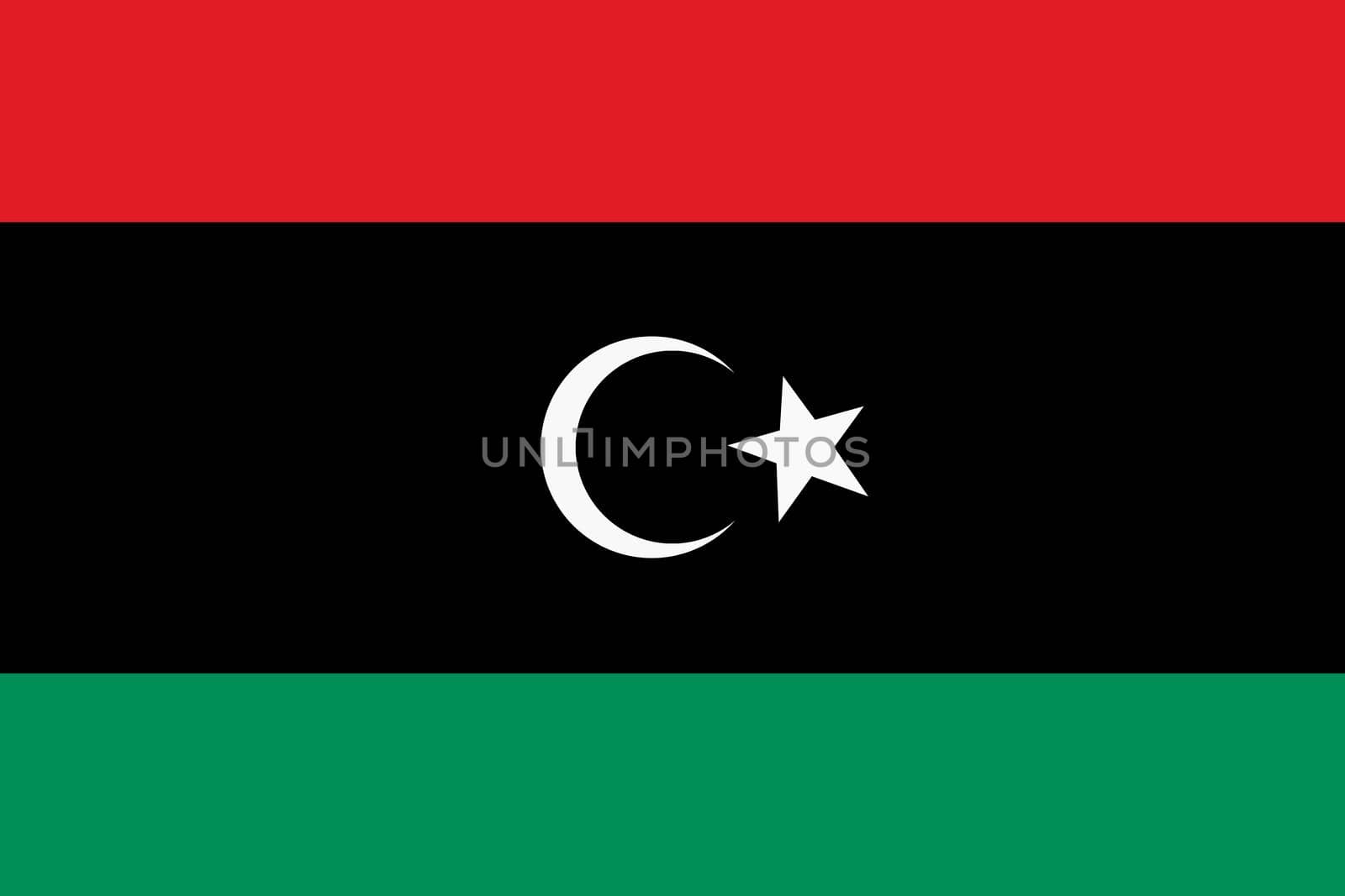 A Flag of Libya background illustration large file