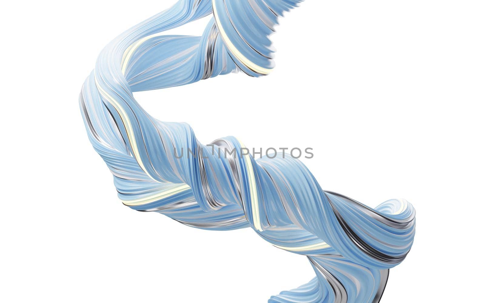 Abstract flowing curve lines, 3d rendering. Computer digital drawing.