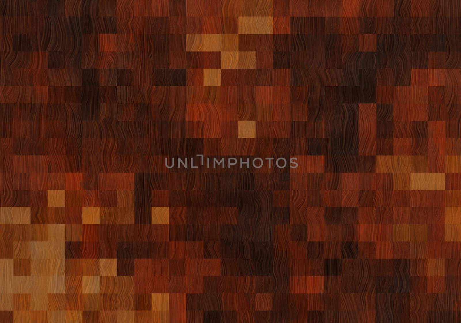 Wood texture squar puzzle background.3D rendering. by samunella