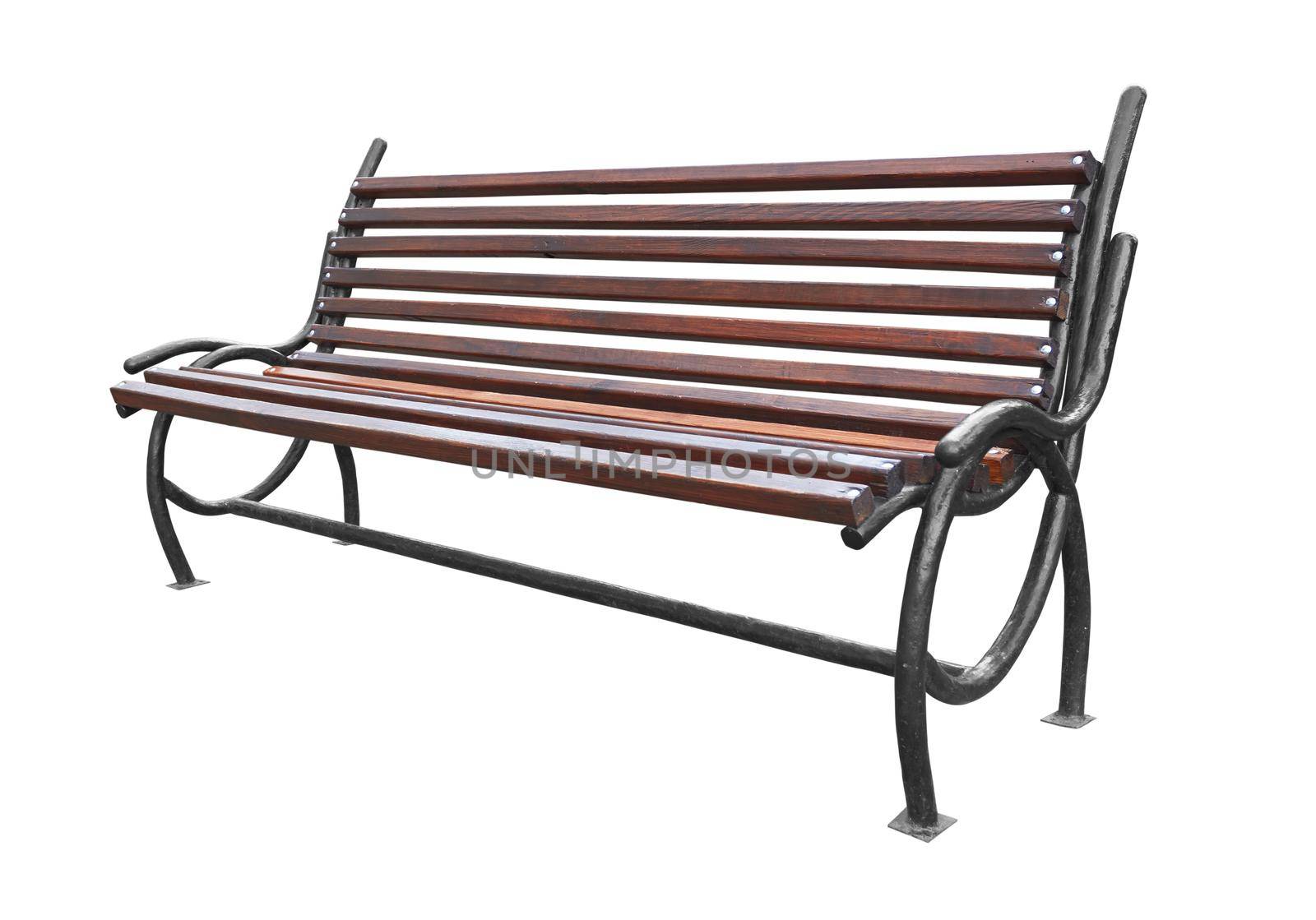 Park bench isolated by pioneer111