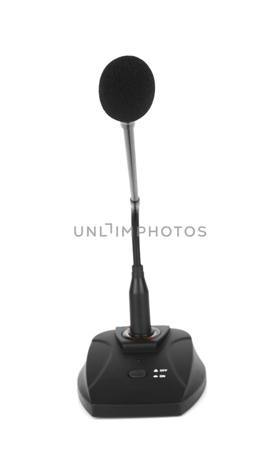 Meeting microphone isolated on a white background