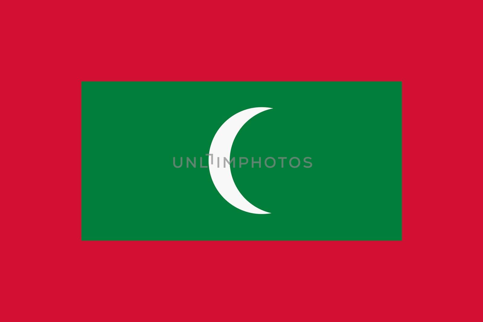 A Maldives Flag background illustration large file moon red green