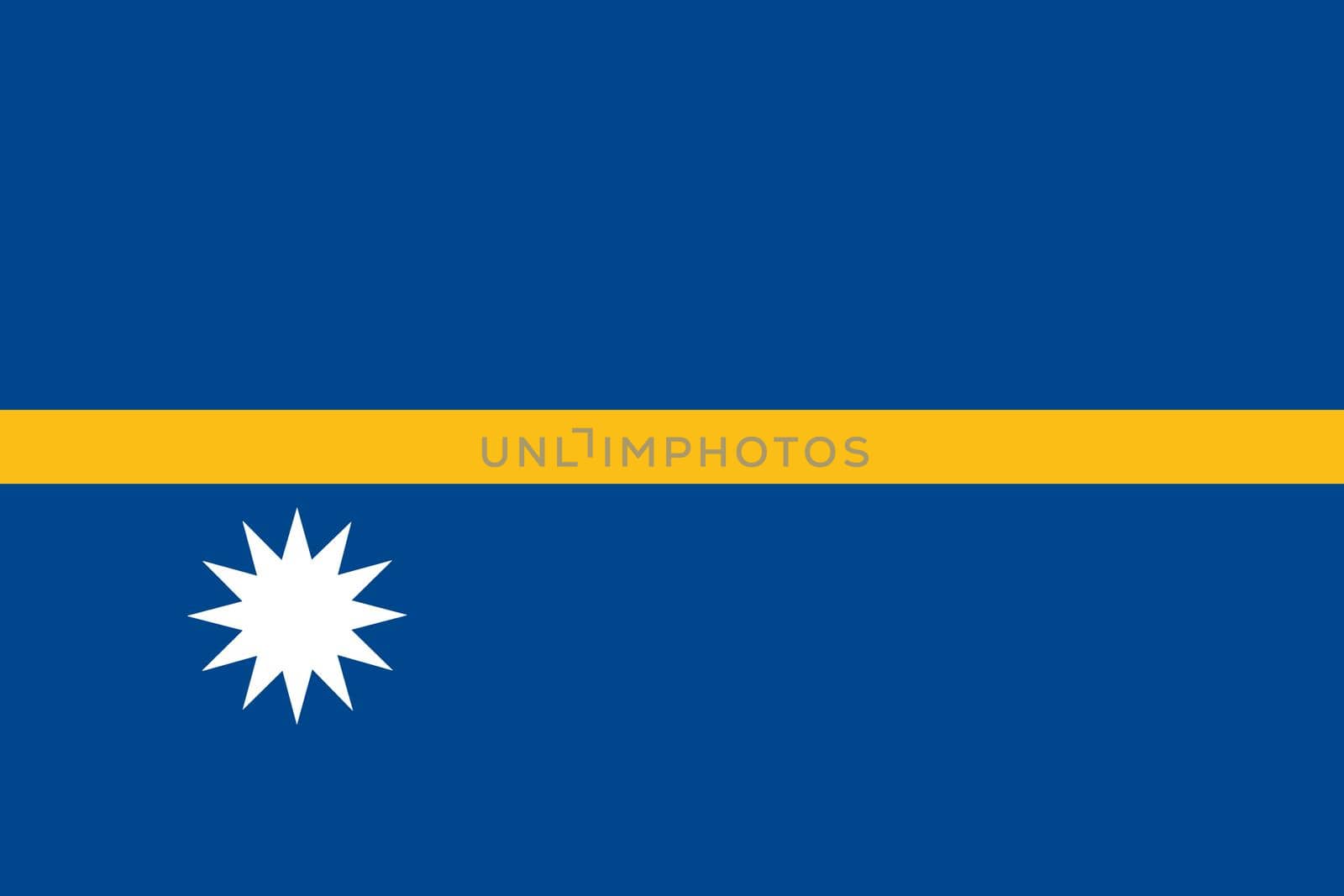 A Nauru Flag background illustration blue yellow stripe white star