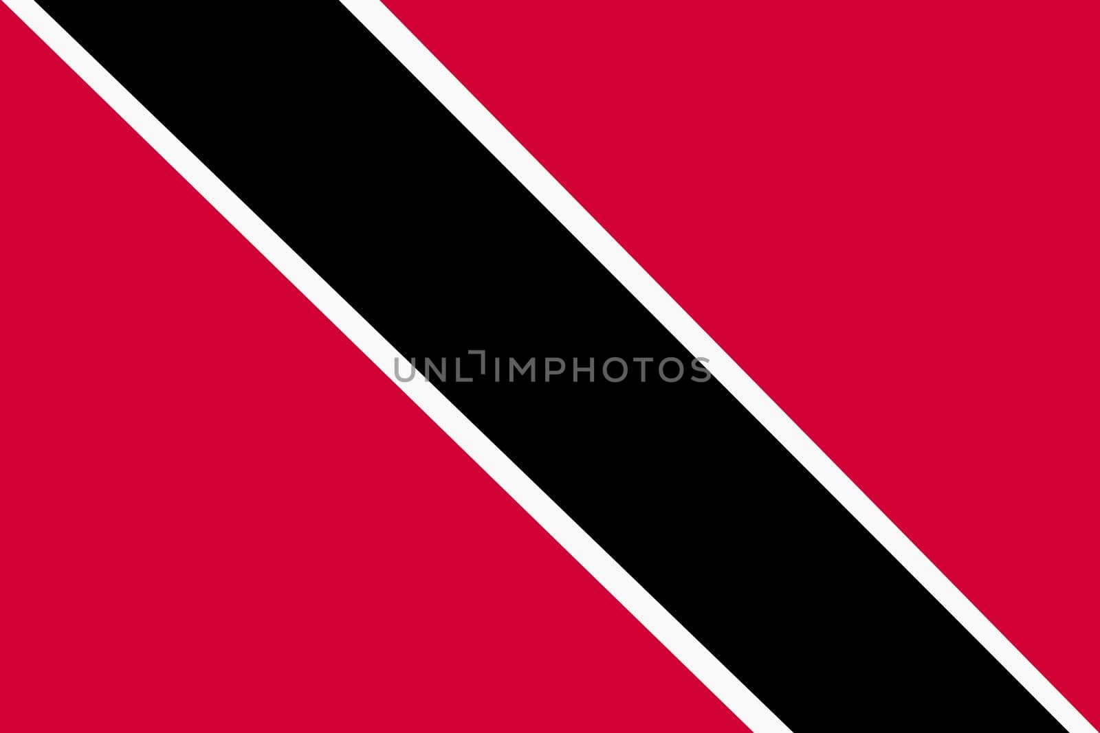A Trinidad and Tobago flag background illustration red white black diagonal
