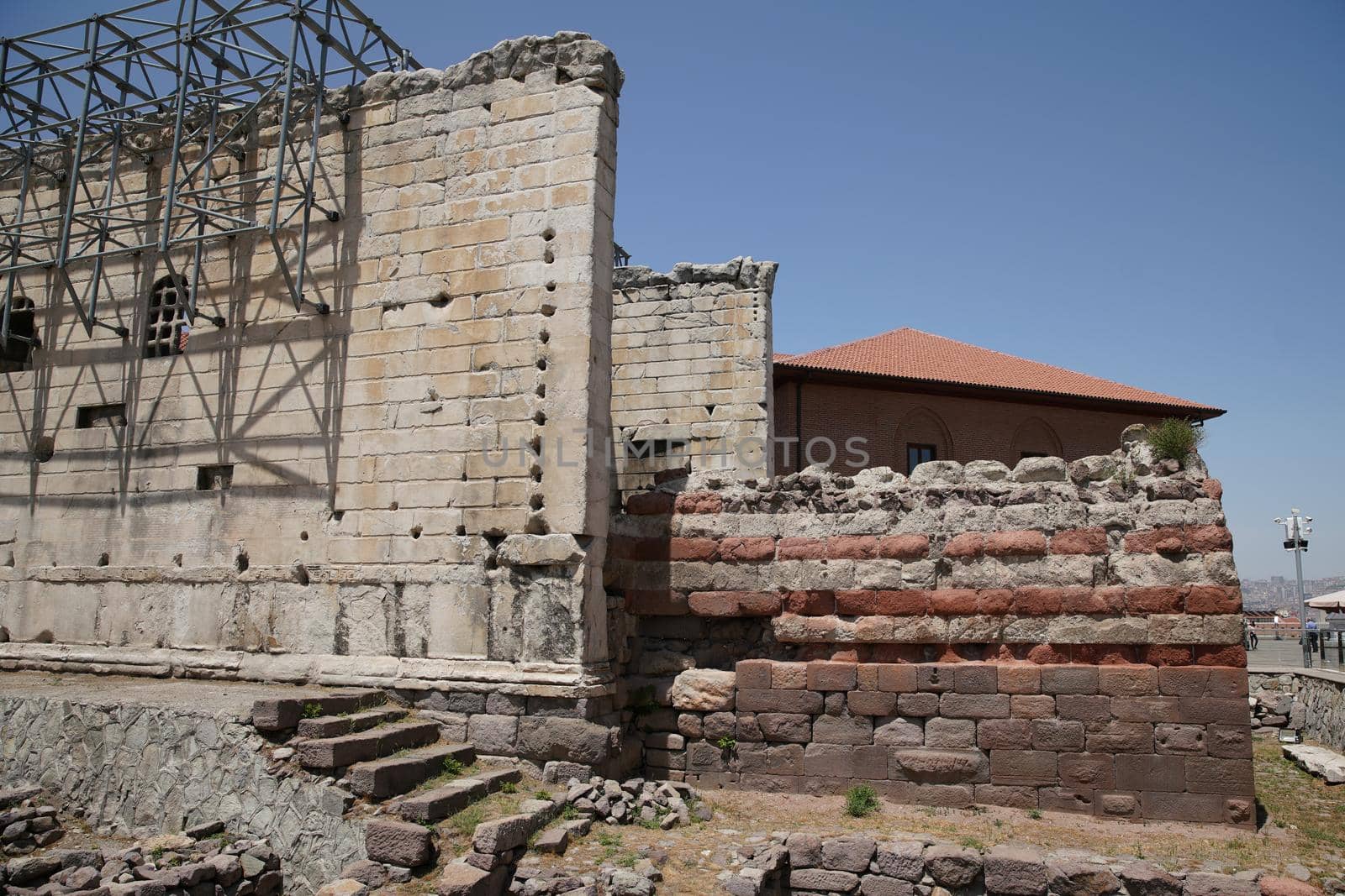 Temple of Augustus and Rome in Ankara City, Turkiye