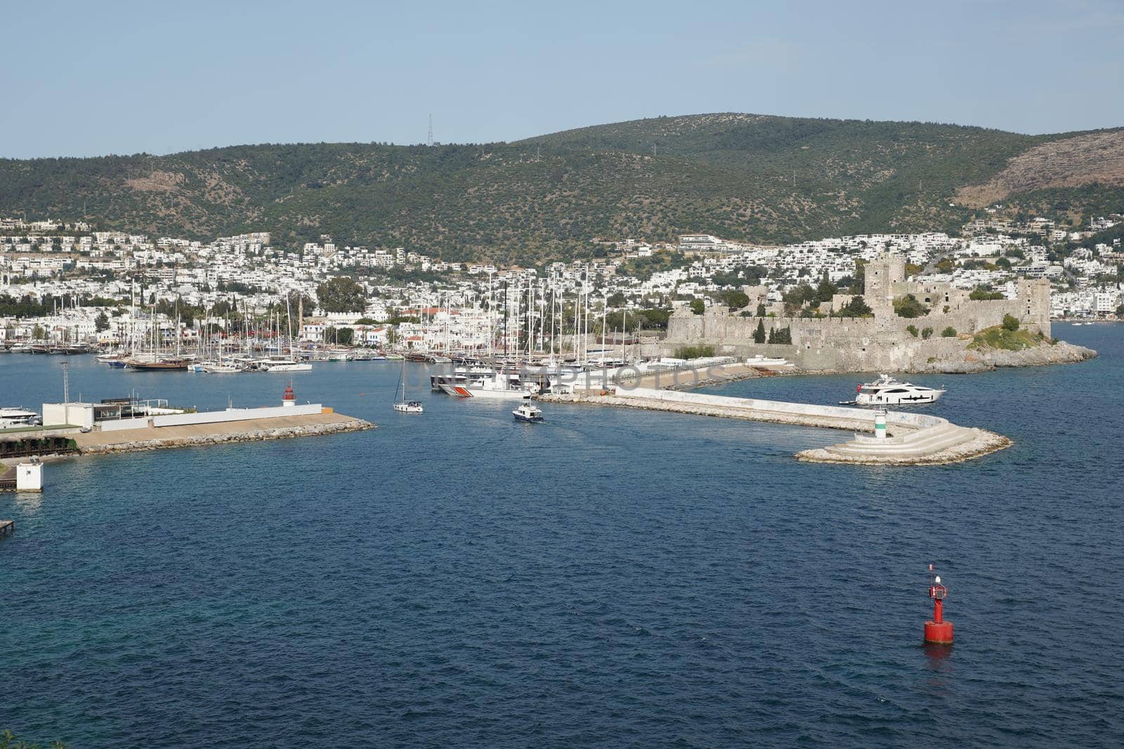 Bodrum Castle in Bodrum Town, Mugla, Turkey