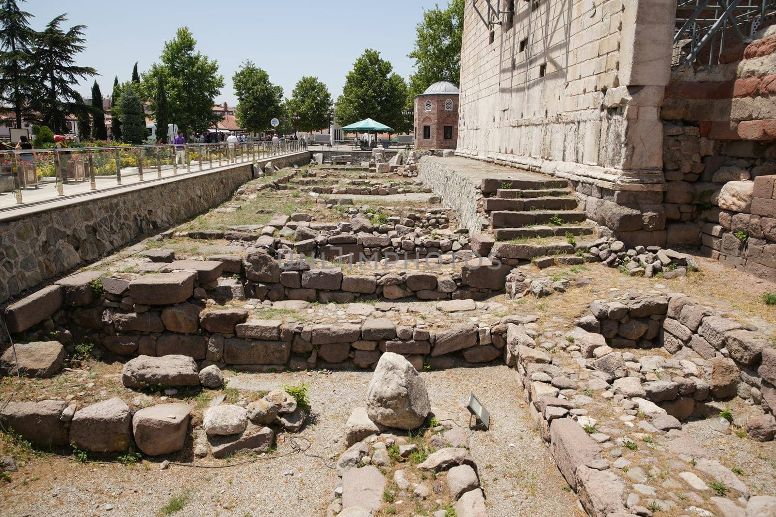 Temple of Augustus and Rome in Ankara City, Turkiye