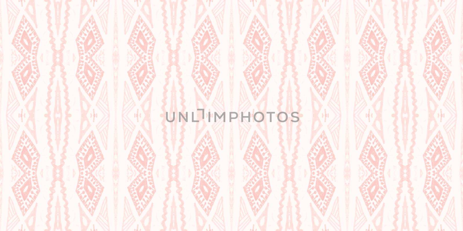 Geometric tribal ribbon. Abstract african design for textile. Mexican native print. Art tribal ribbon. Seamless ethnic pattern. Hand drawn aztec background. Grunge navajo texture.