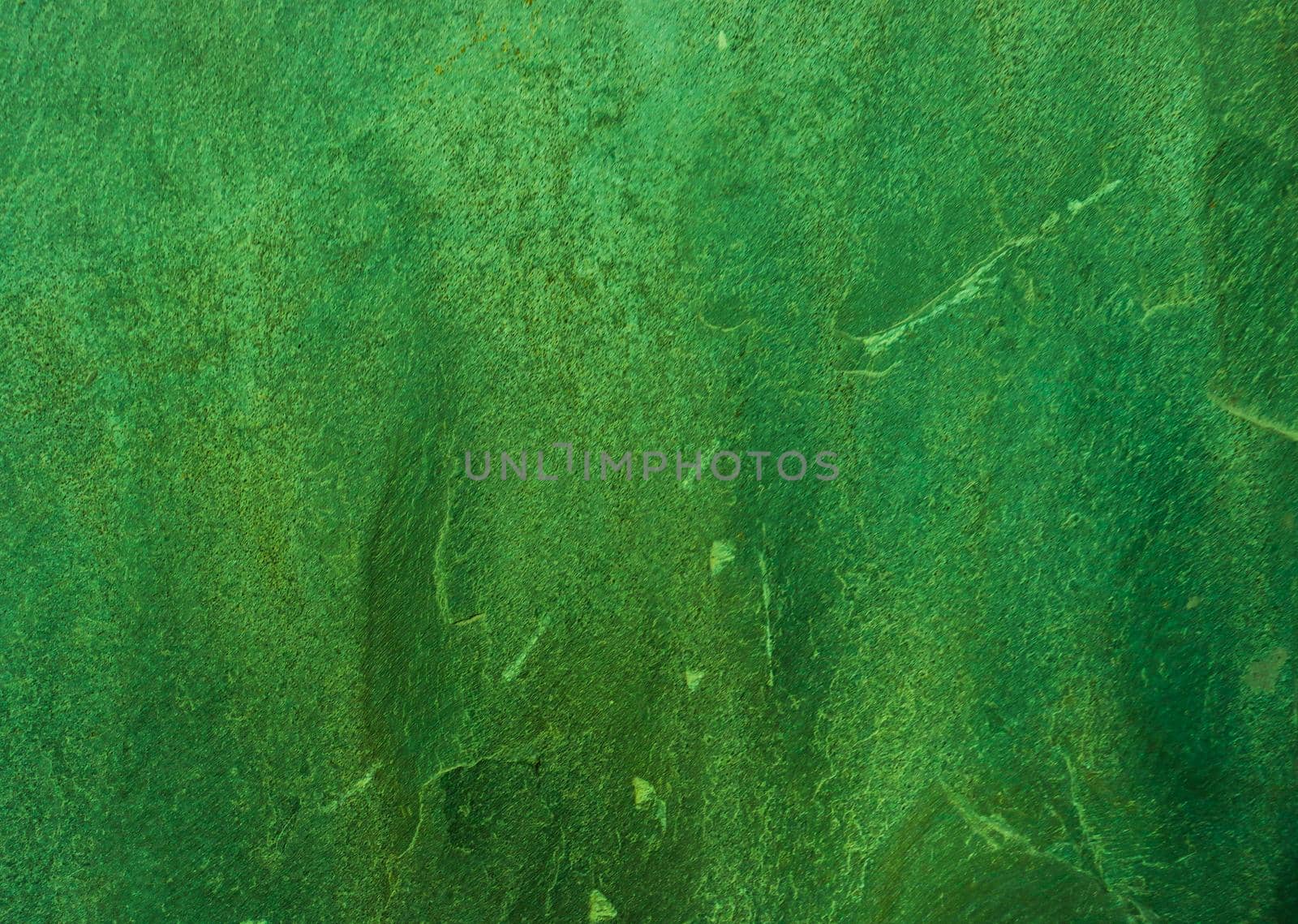 Green old rusty shabby metall wall with red brown spots by gelog67
