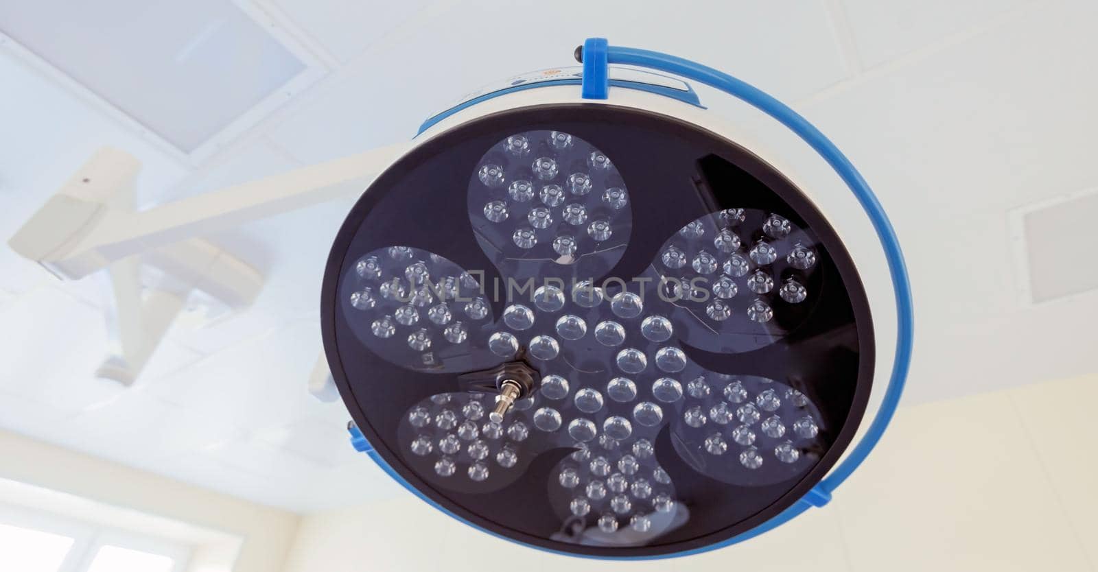 Emergency Department. Intensive care unit, equipment, lamp, lighting chandelier.
