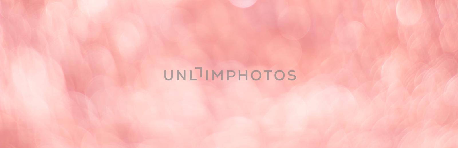 Pink abstract background with bokeh defocused lights by vikiriki