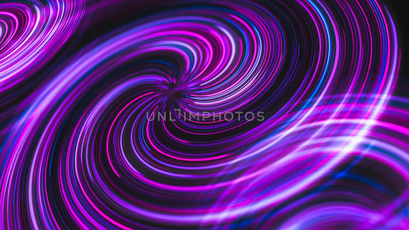 futuristic abstract glowing background twisted neon light curves