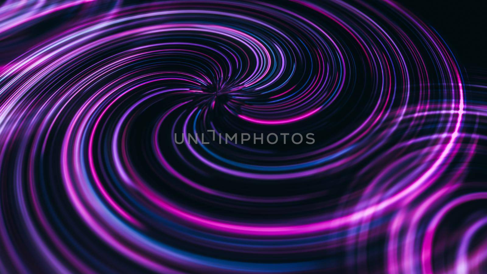 futuristic abstract glowing background twisted neon light curves