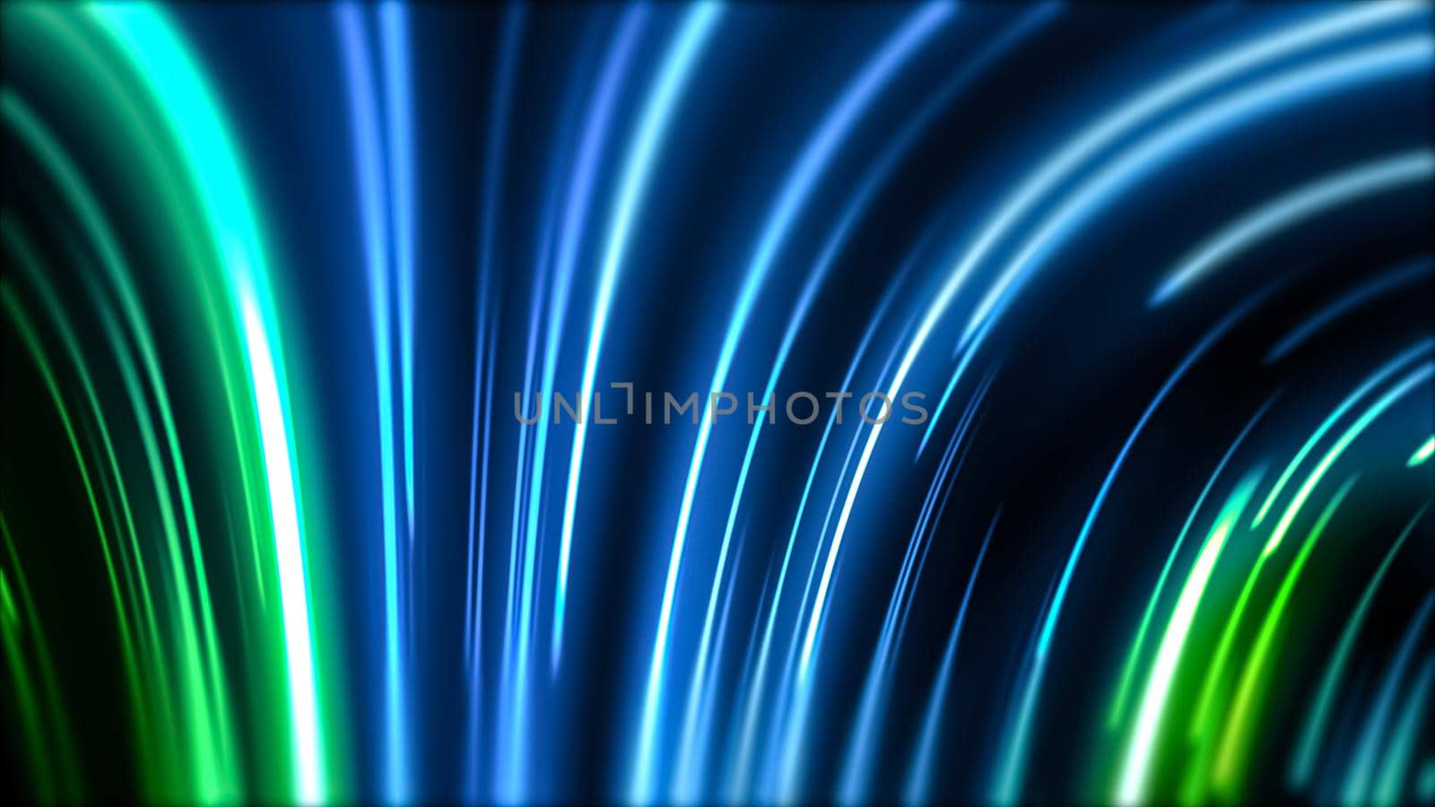 Glowing lines, blue violet neon lights, laser show, night club, equalizer, abstract fluorescent background, optical illusion, virtual reality
