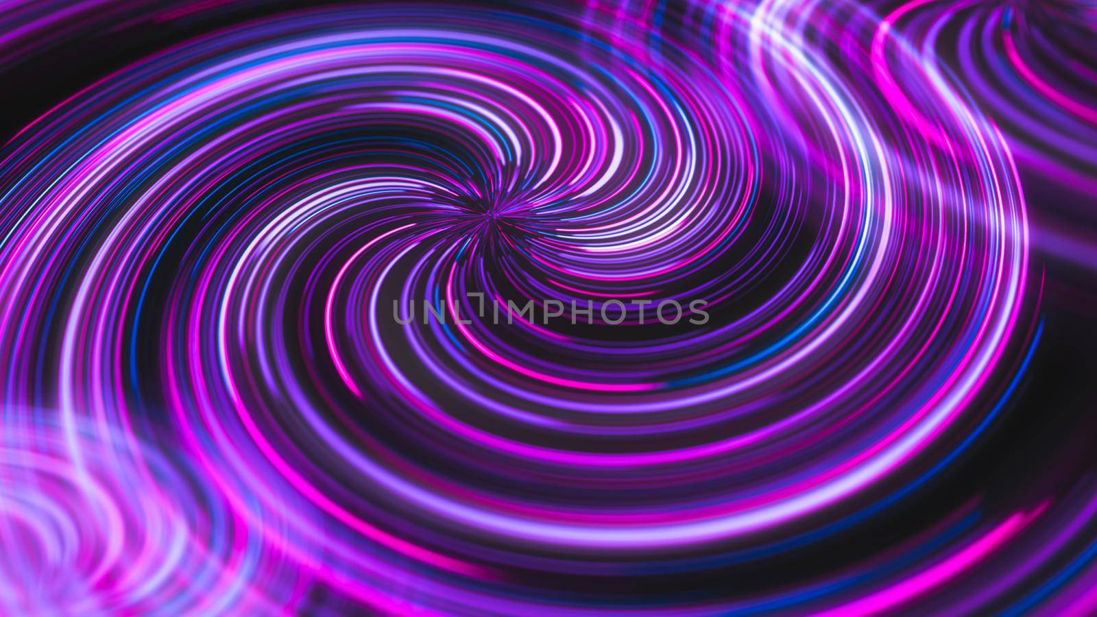 futuristic abstract glowing background twisted neon light curves