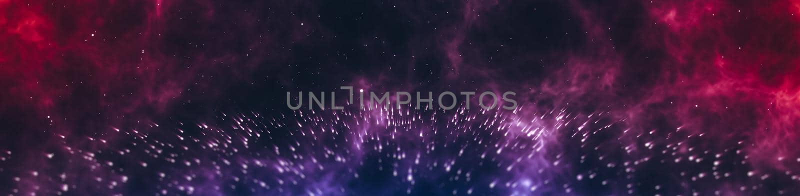 star cluster horizontal background dramatic space scene