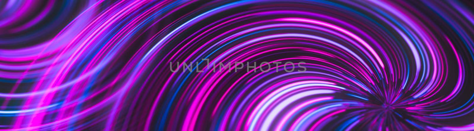 futuristic abstract glowing background twisted neon light curves