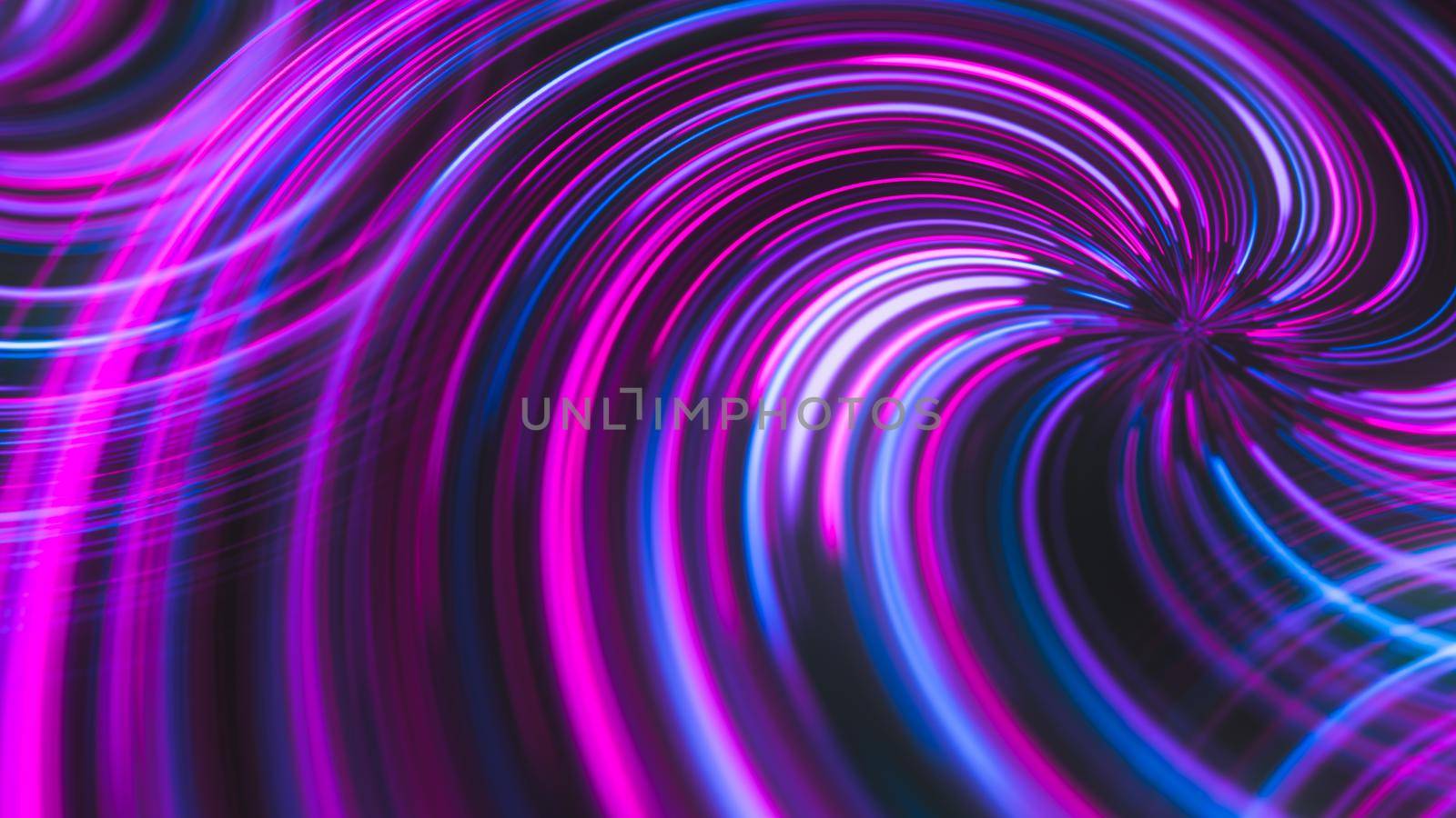 futuristic abstract glowing background twisted neon light curves