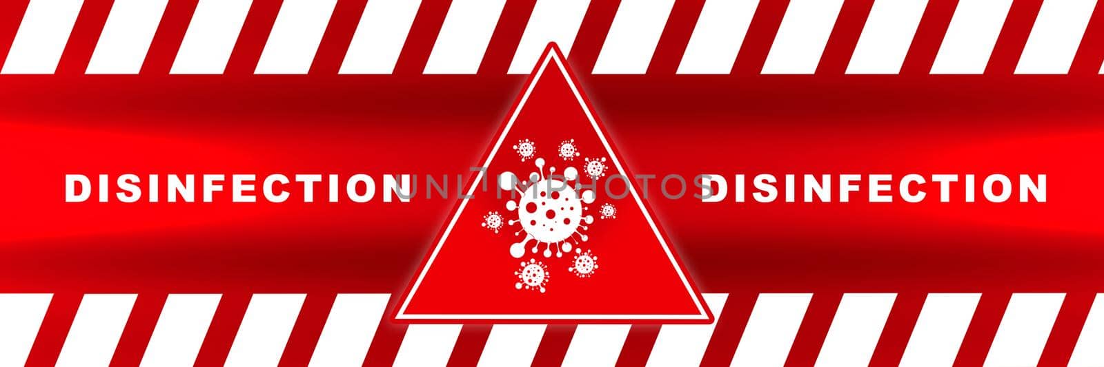 caution lines sign of biological disinfection worn hazard stripes warning tapes danger signs