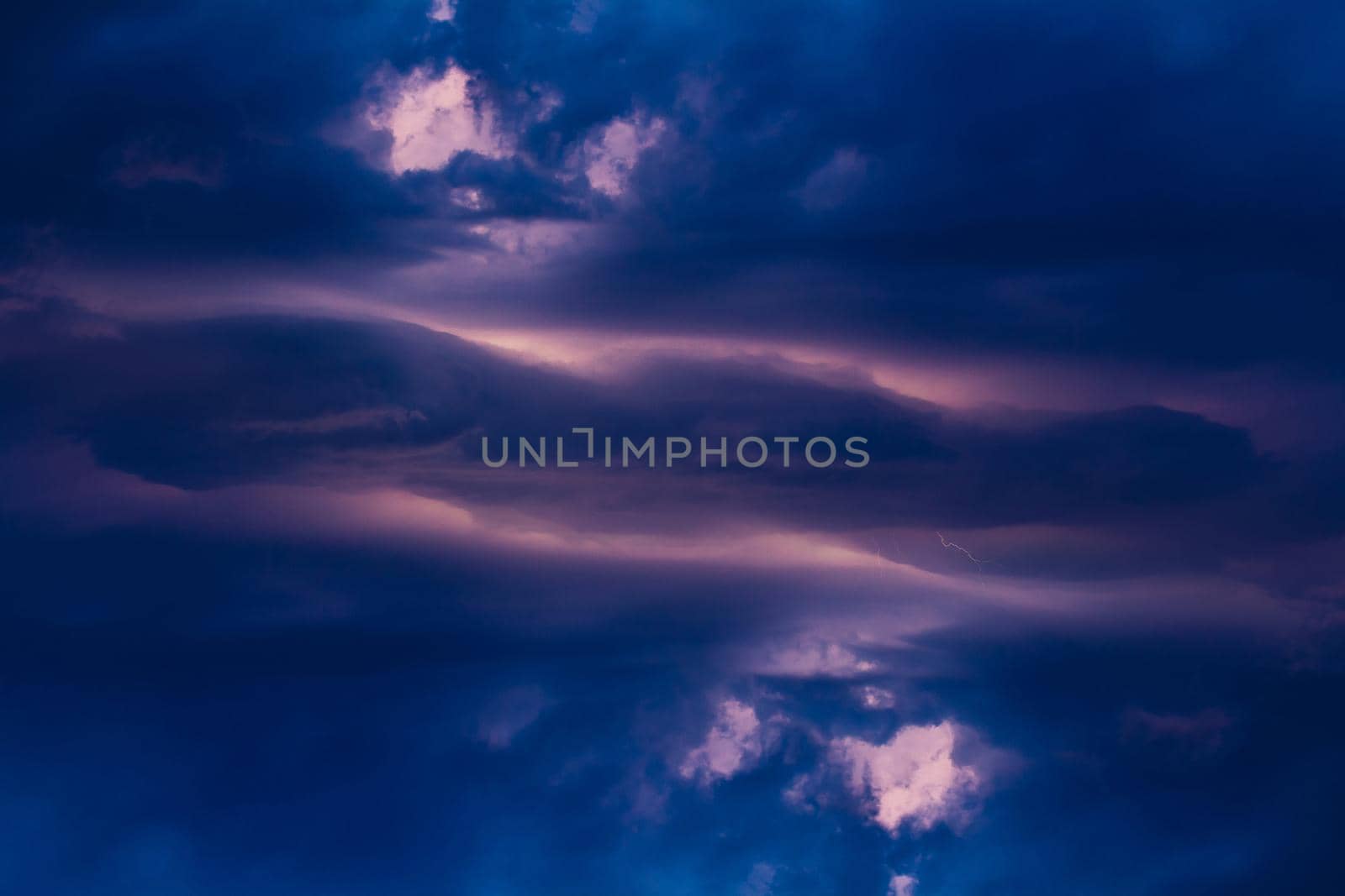 Dramatic horizontal clouds background