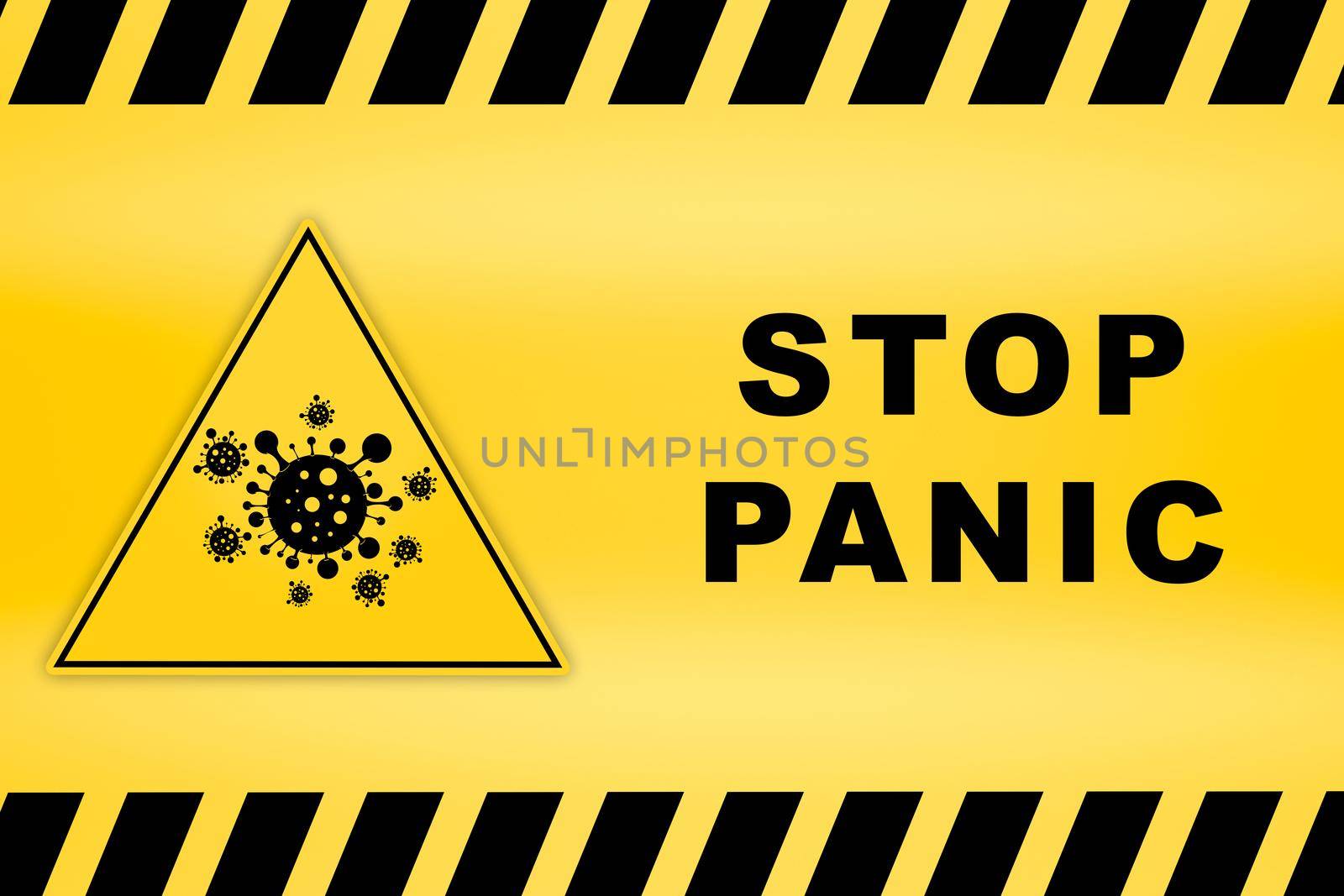 sign don't panic area on caution lines backgrounds worn hazard stripes warning tapes danger signs