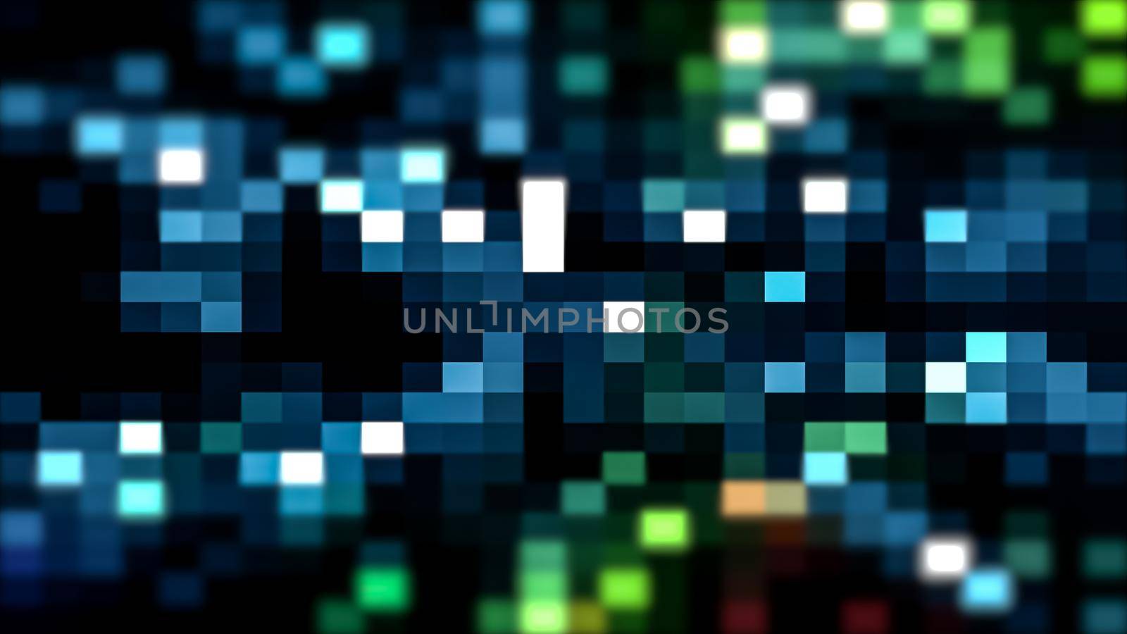 LCD screen pixels. Macro Shot Of Computer Screen, Pixels Texture. Abstract Blue Background. Close up LED Display With Color Shades  technology. Closeup Monitor. Pattern Wallpaper Illuminations.