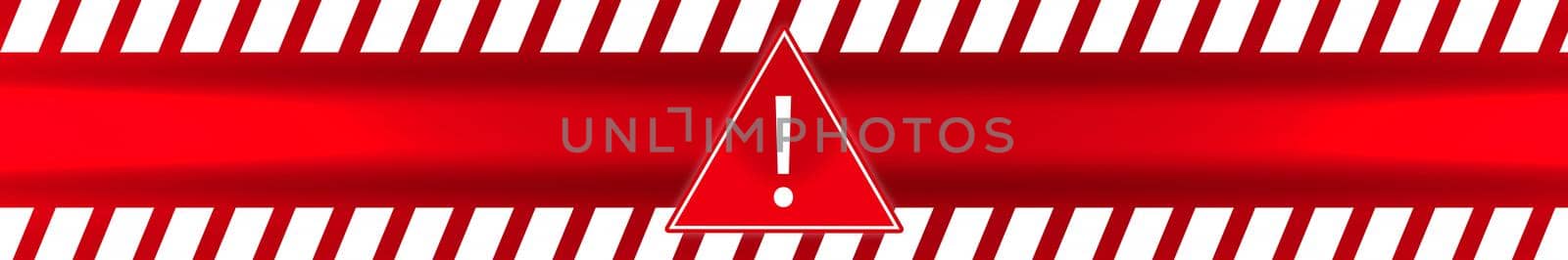 exclamation mark in triangle frame attention caution danger sign and warning line hazard warnings to attract attention 