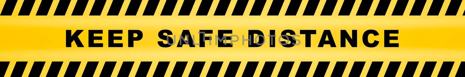 keep safe distance social distancing in caution lines