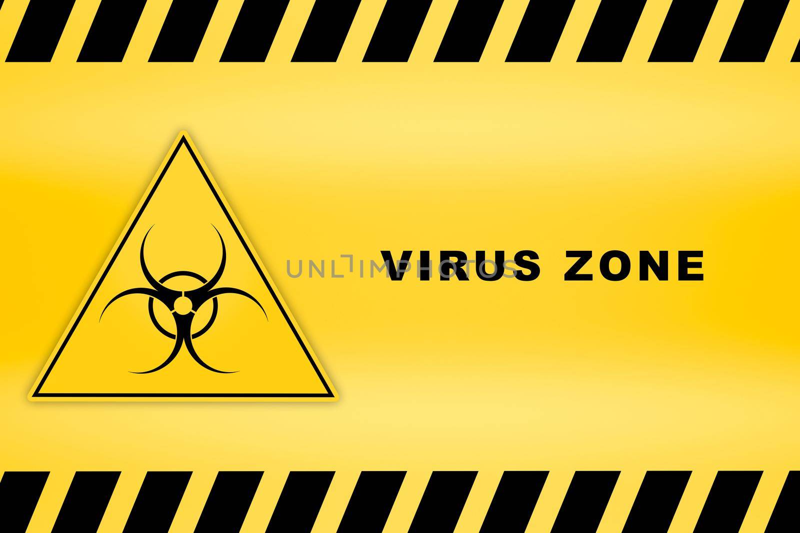 quarantine zone signbiohazard yellow caution attention of danger