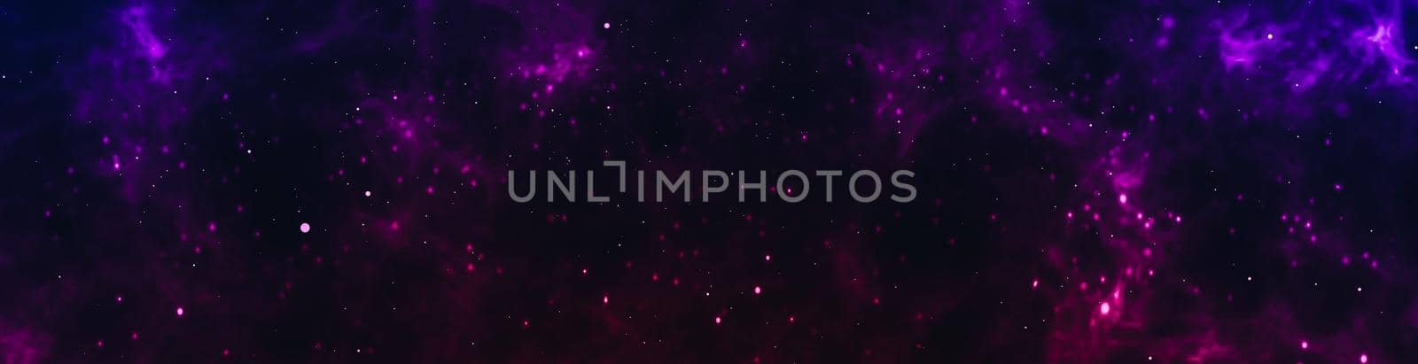 deep space with stars panoramic scene background