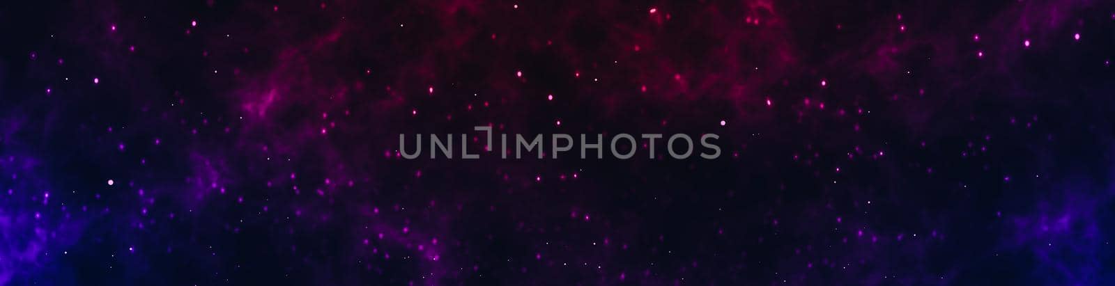 deep space with stars panoramic scene background