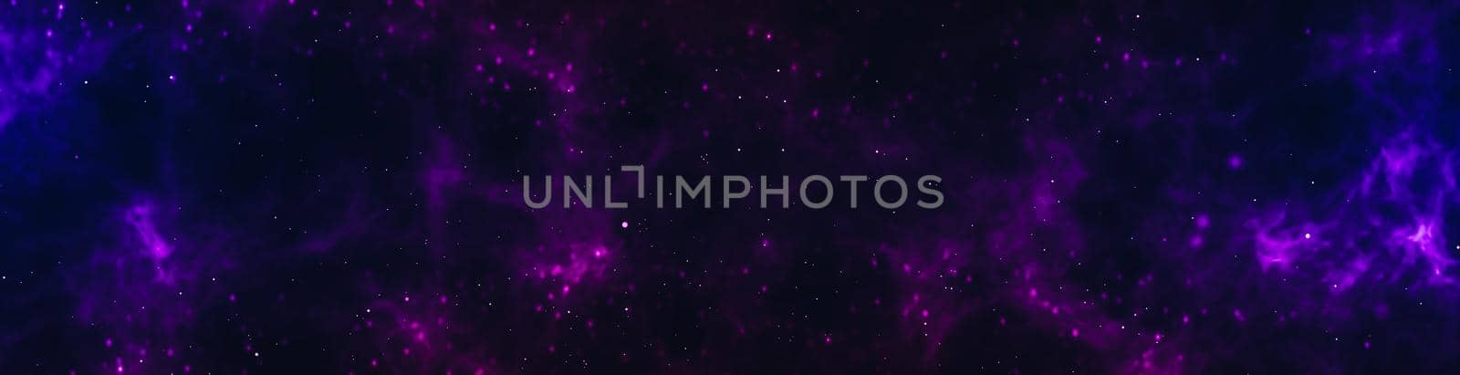 deep space with stars panoramic scene background