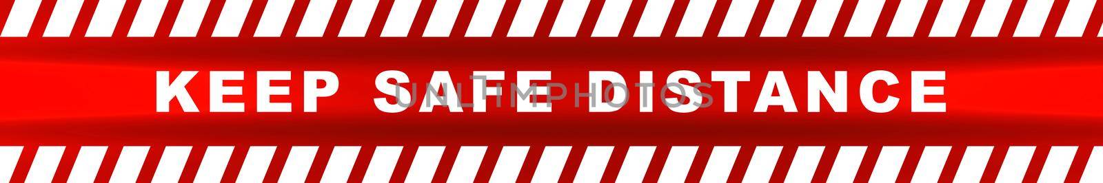 keep safe distance social distancing in caution lines