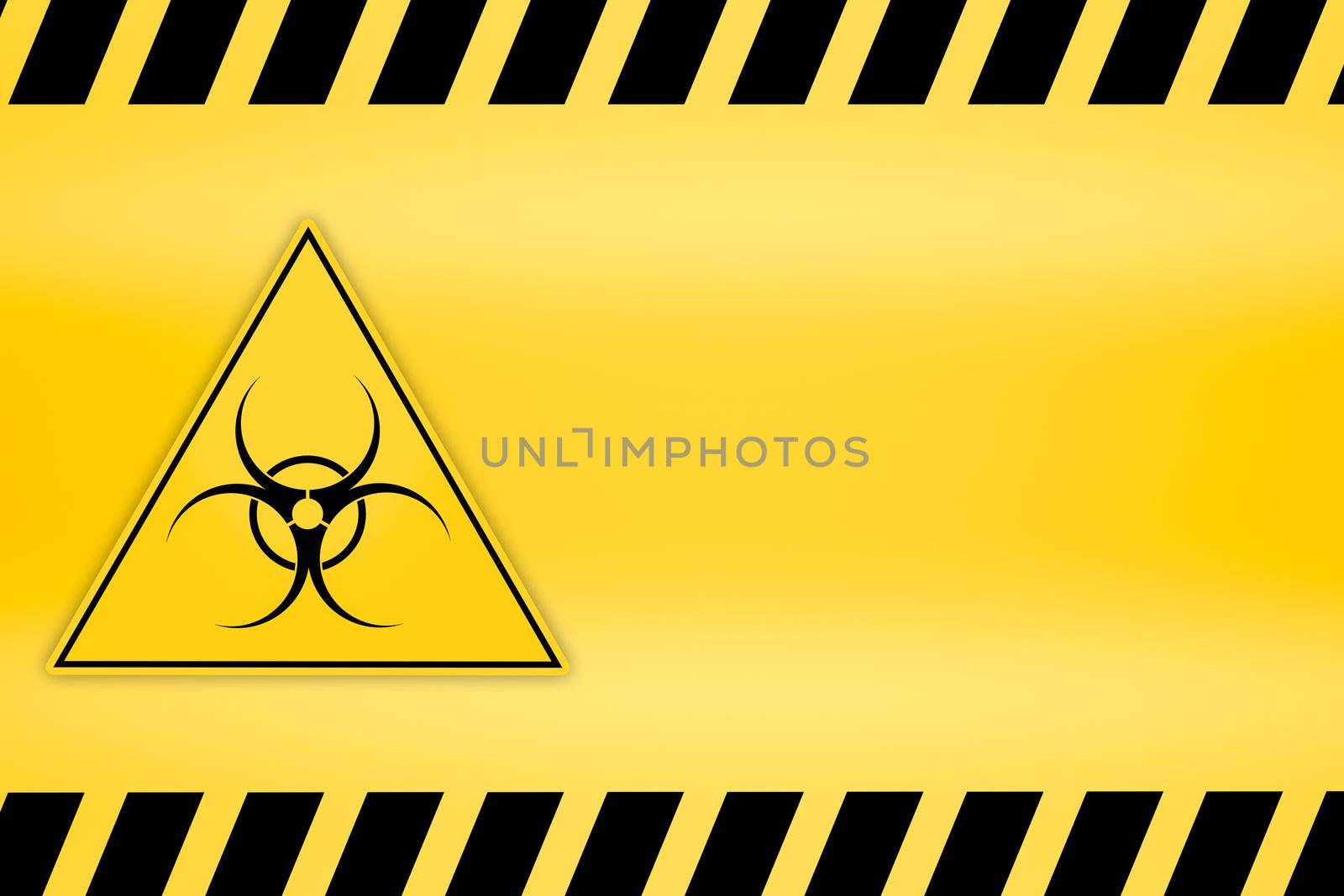 Danger ribbon and sign Attention biohazard and falling warning signs Caution tape restricted access safety and hazard stripes alert symbols
