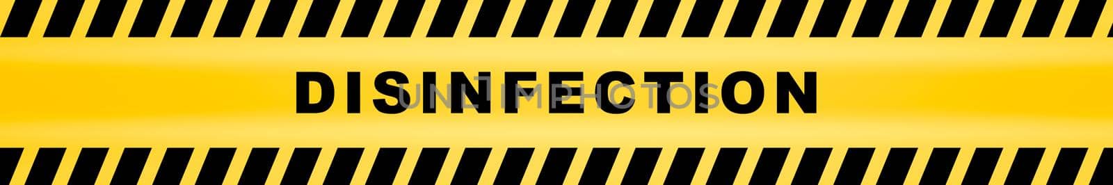 caution lines sign of biological disinfection worn hazard stripes warning tapes danger signs