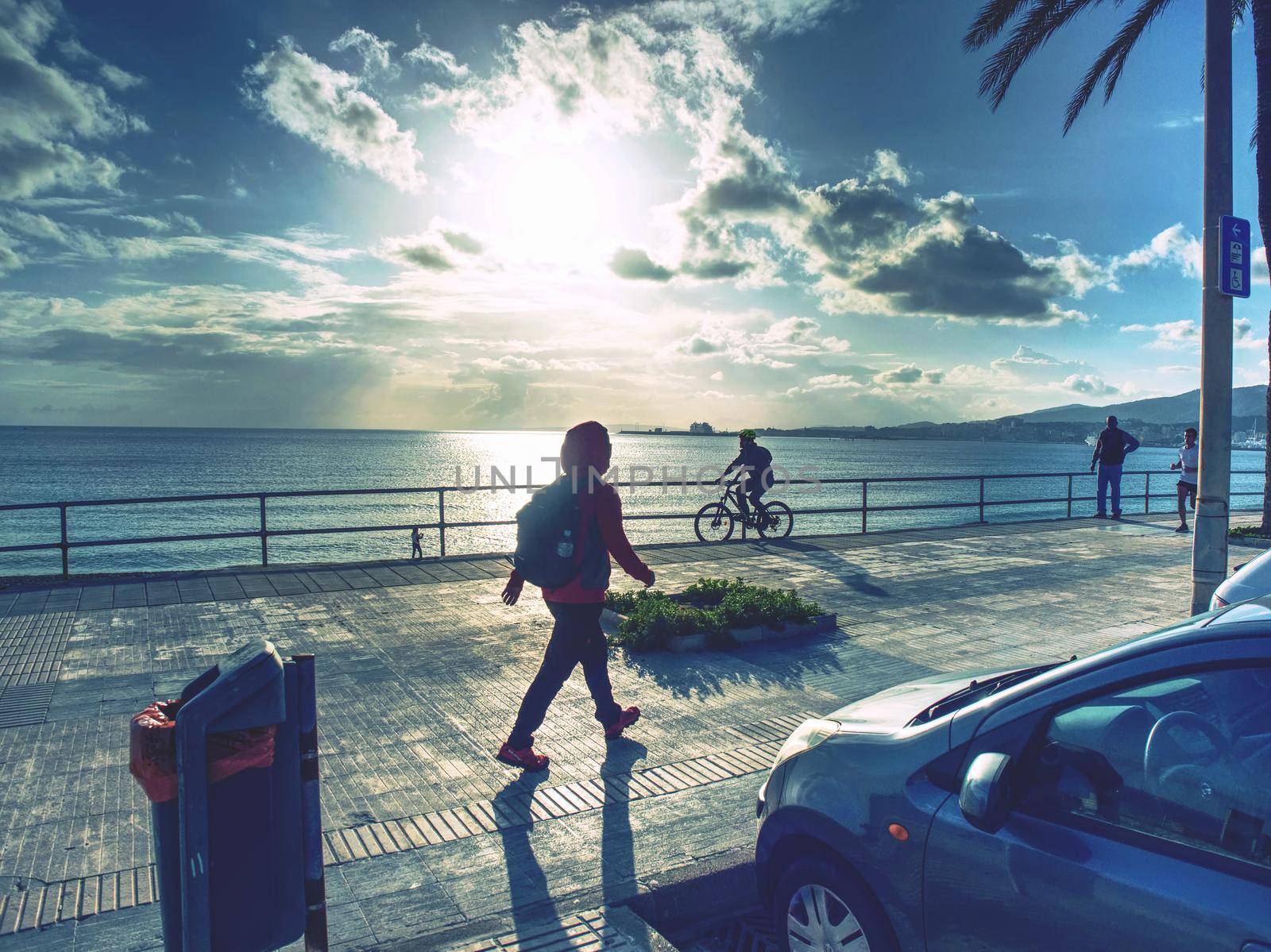 Promenade  at Palma de Mallorca city, 26th of January 2020 by rdonar2