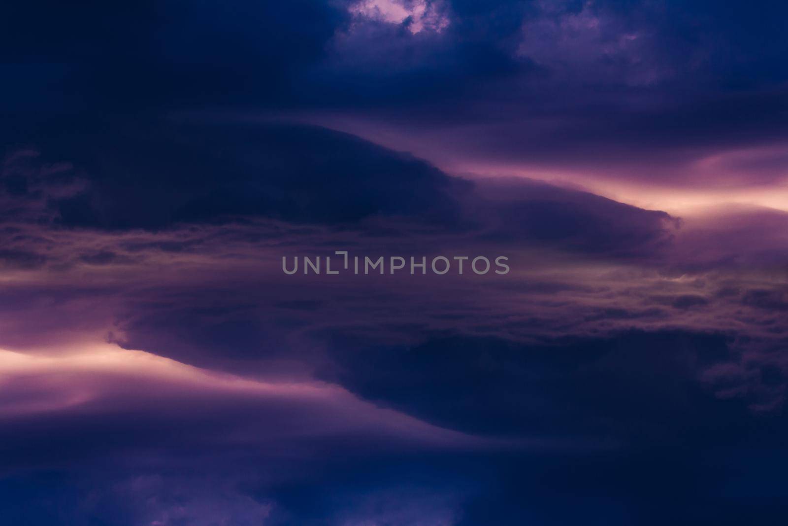 Parallel dramatic storm clouds space by vikiriki