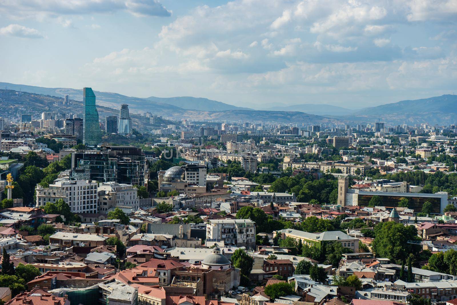 Tbilisi's overview from Narikala hill top by Elet