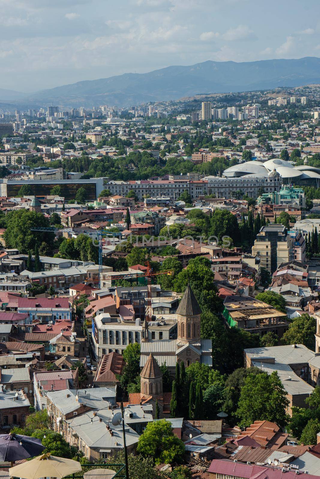 Tbilisi's overview from Narikala hill top by Elet