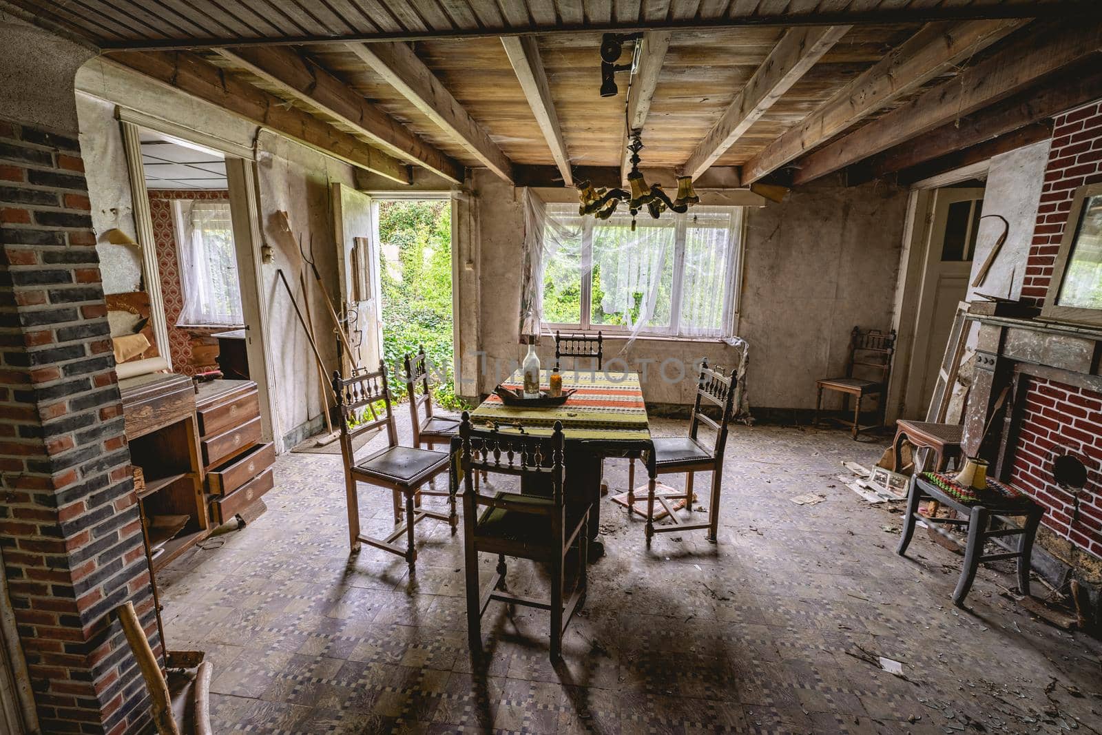 Urbex, Old abandoned house somewhere in Belgium.